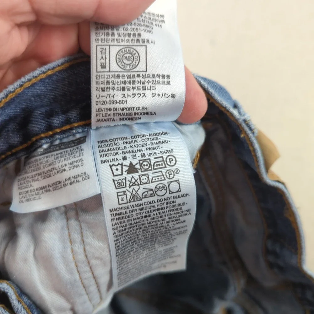 Levis 501 Jeans Mens 29x30 Blue Button Fly Casual Classic American Western